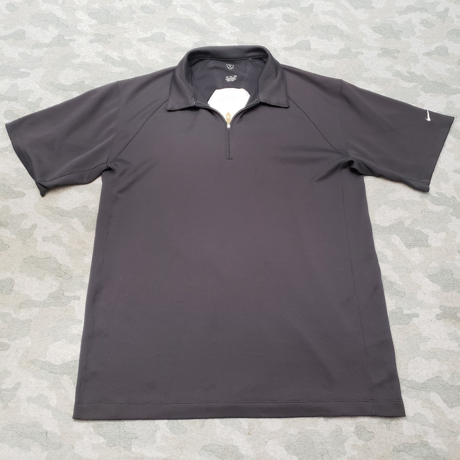 Nike Polo Shirt Mens Xl Gray Fitdry Short Sleeve Golf